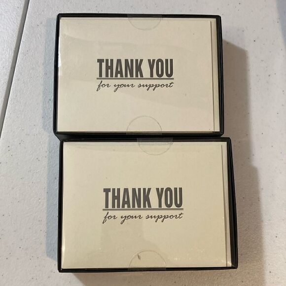 New Factory Sealed 2 Boxes of 24 Carlton Cards Thank You Cards with Envelopes - Picture 1 of 2